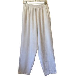 CP Shades White Textured Straight Leg Pants Sz L Clean Girl, Coastal